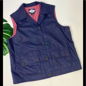 Vintage Lauren Naval Supply Company Waxed Lined Vest